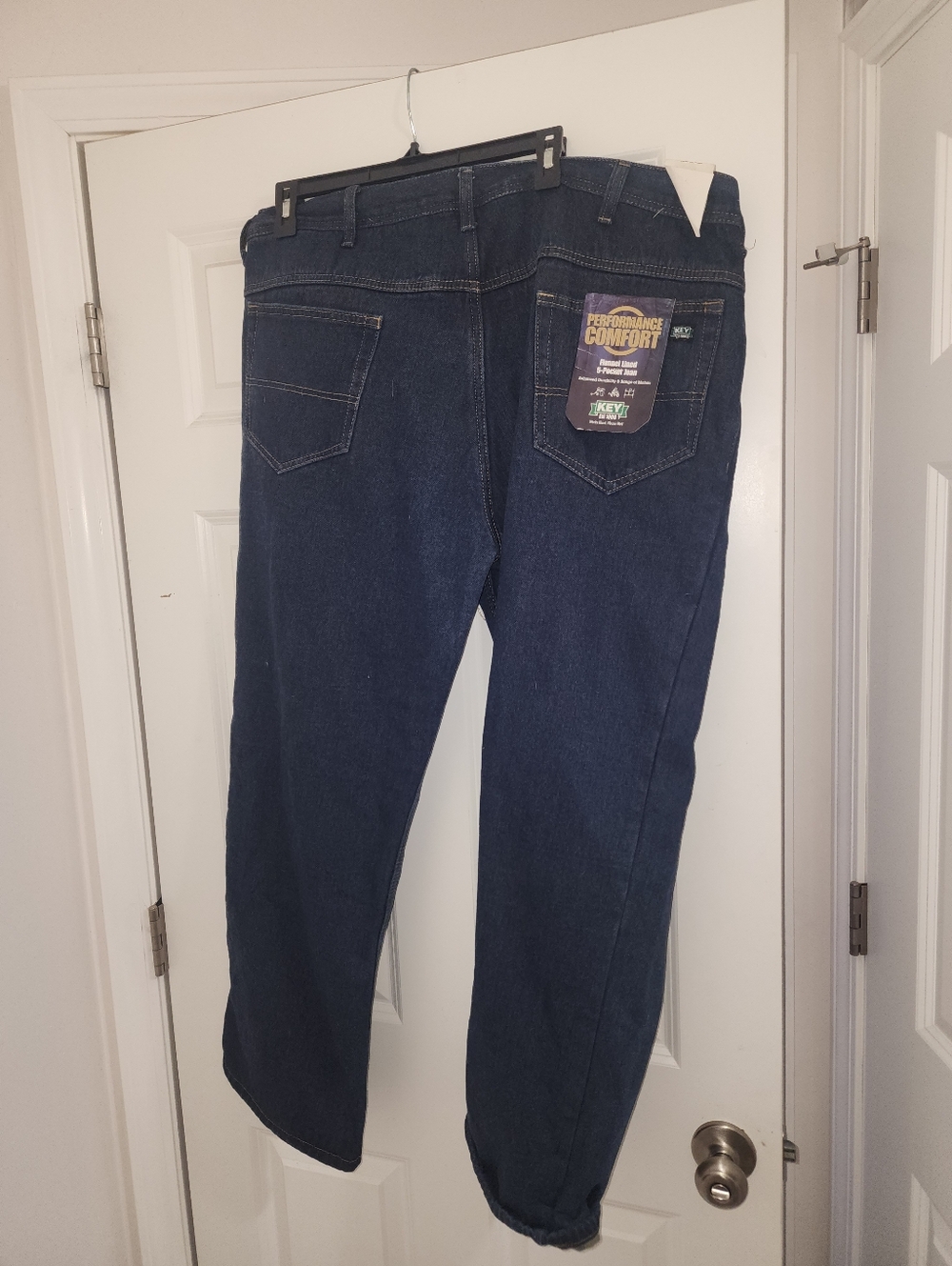 Mens Flannel Lined Jeans Nwt 42x30